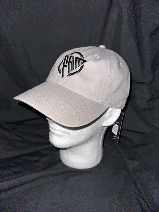 “FAM” StrapBack Hat Gray With Black “FAM” Logo Embroidery